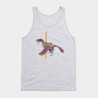 Carousel Dinosaur Feathered Raptor Tank Top